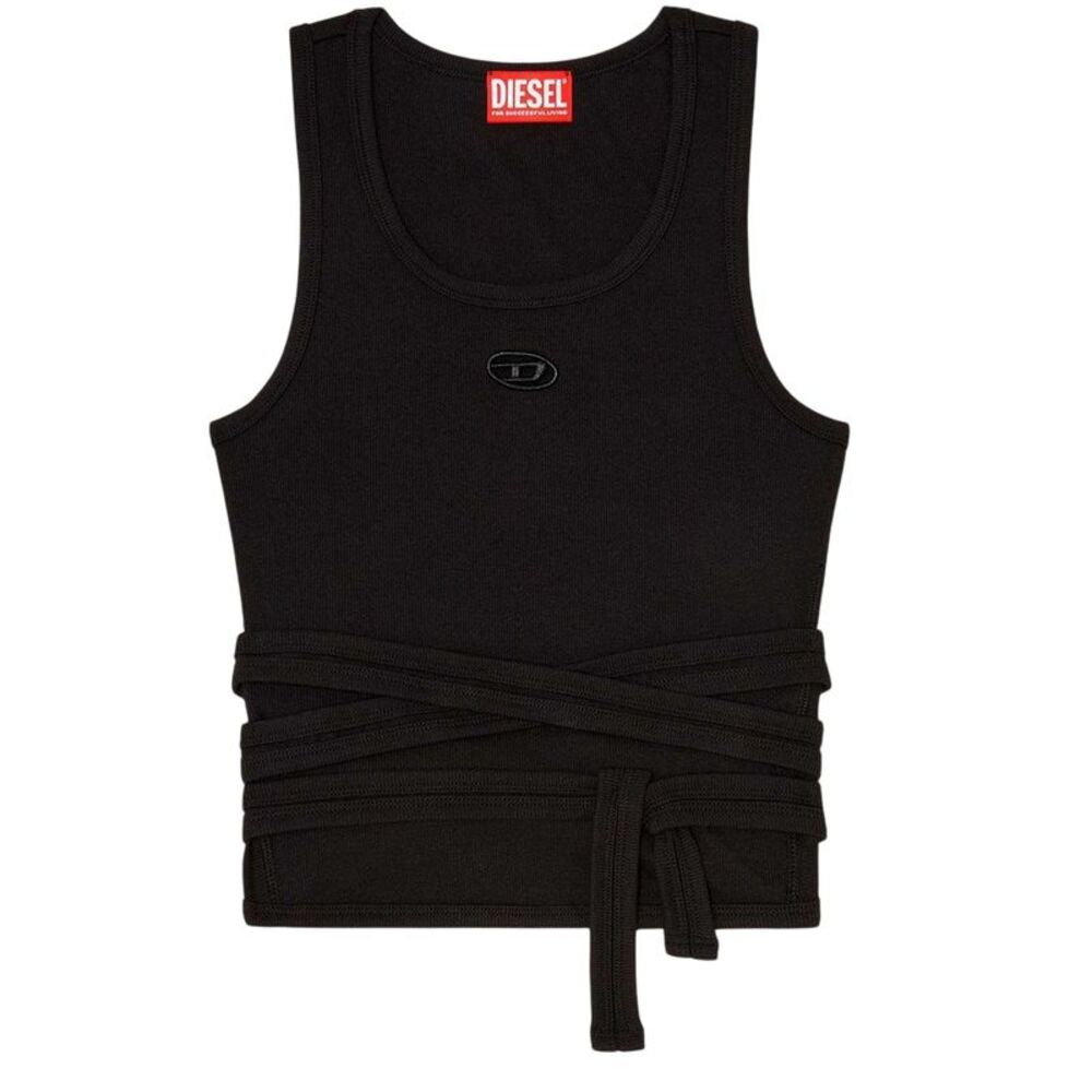 Diesel Womens/Ladies Strappy Sleeveless Crop Top / Diesel